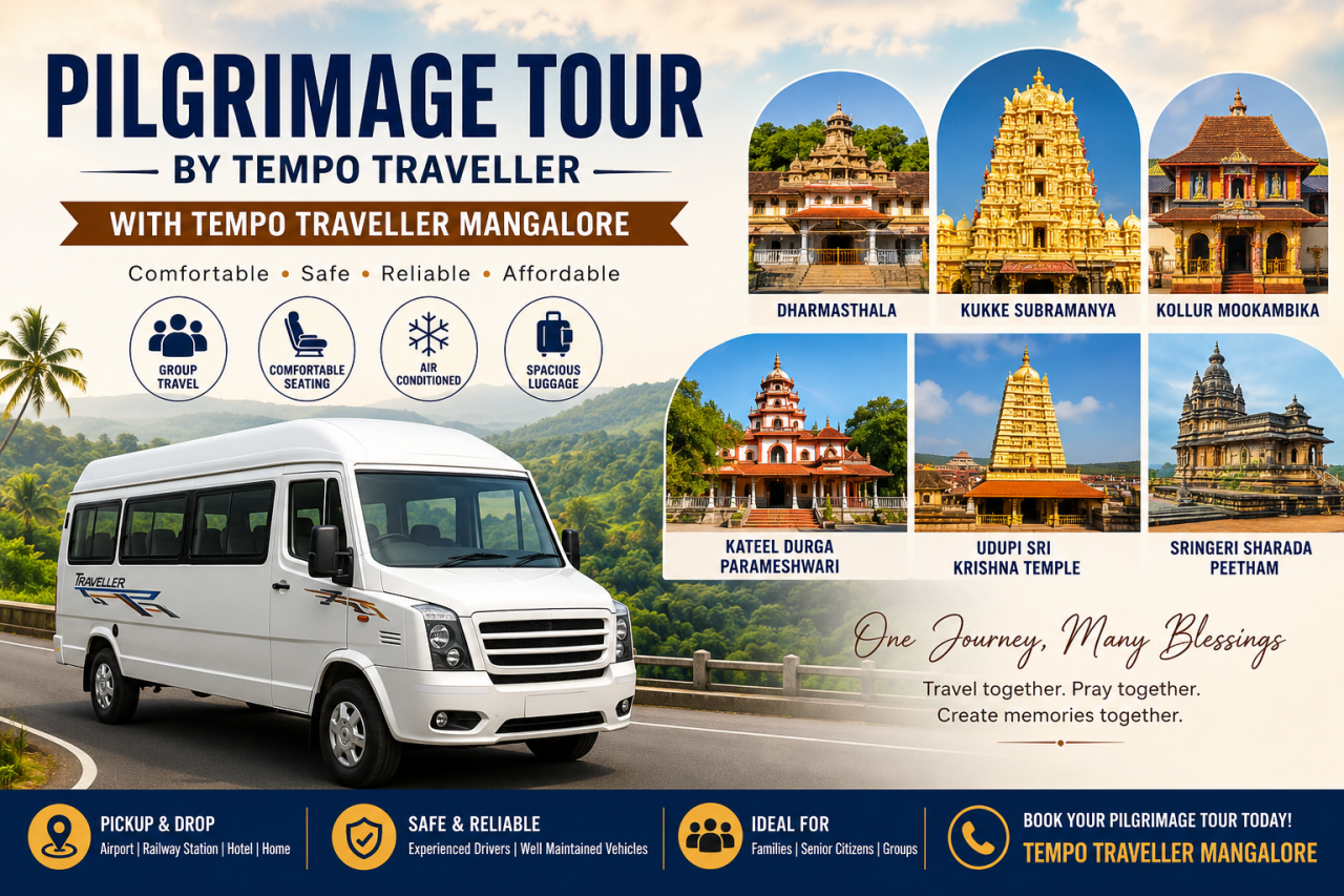 Pilgrimage Tour By Tempo Traveller With Tempo Traveller Mangalore