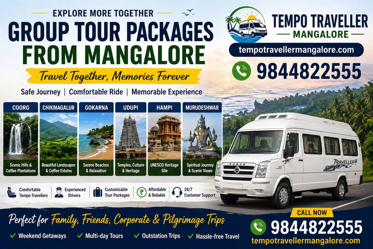 Group Summer Tour Packages From Mangalore